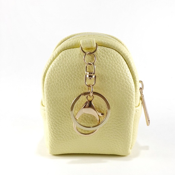 💛Yellow Mini Backpack Coin Purse - Picture 3 of 5